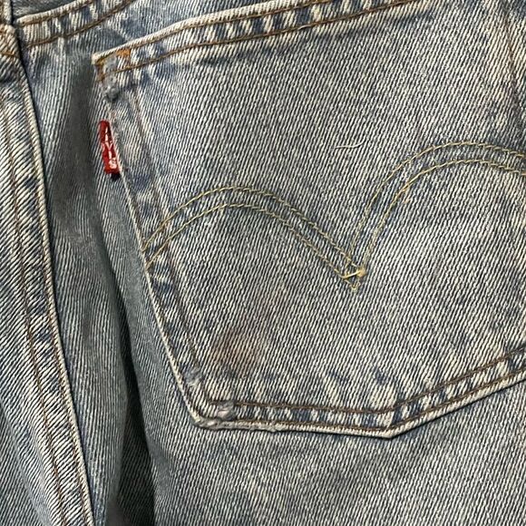 Levi’s 501 waterless premium denim jeans 28x28 Distressed - Picture 9 of 10